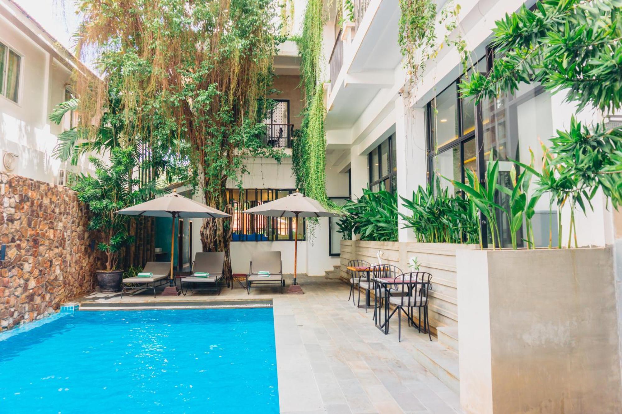 Angkor Aurora Hotel Siem Reap Bagian luar foto